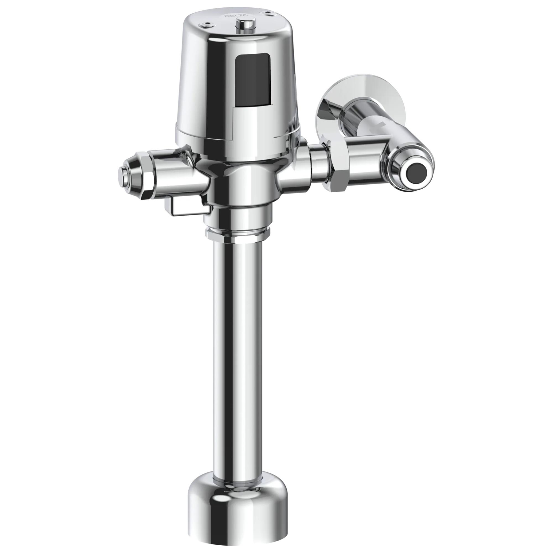 Electronic Exposed Water Closet Flush Valve with Mechanical Manual Override - Hardwire Operated