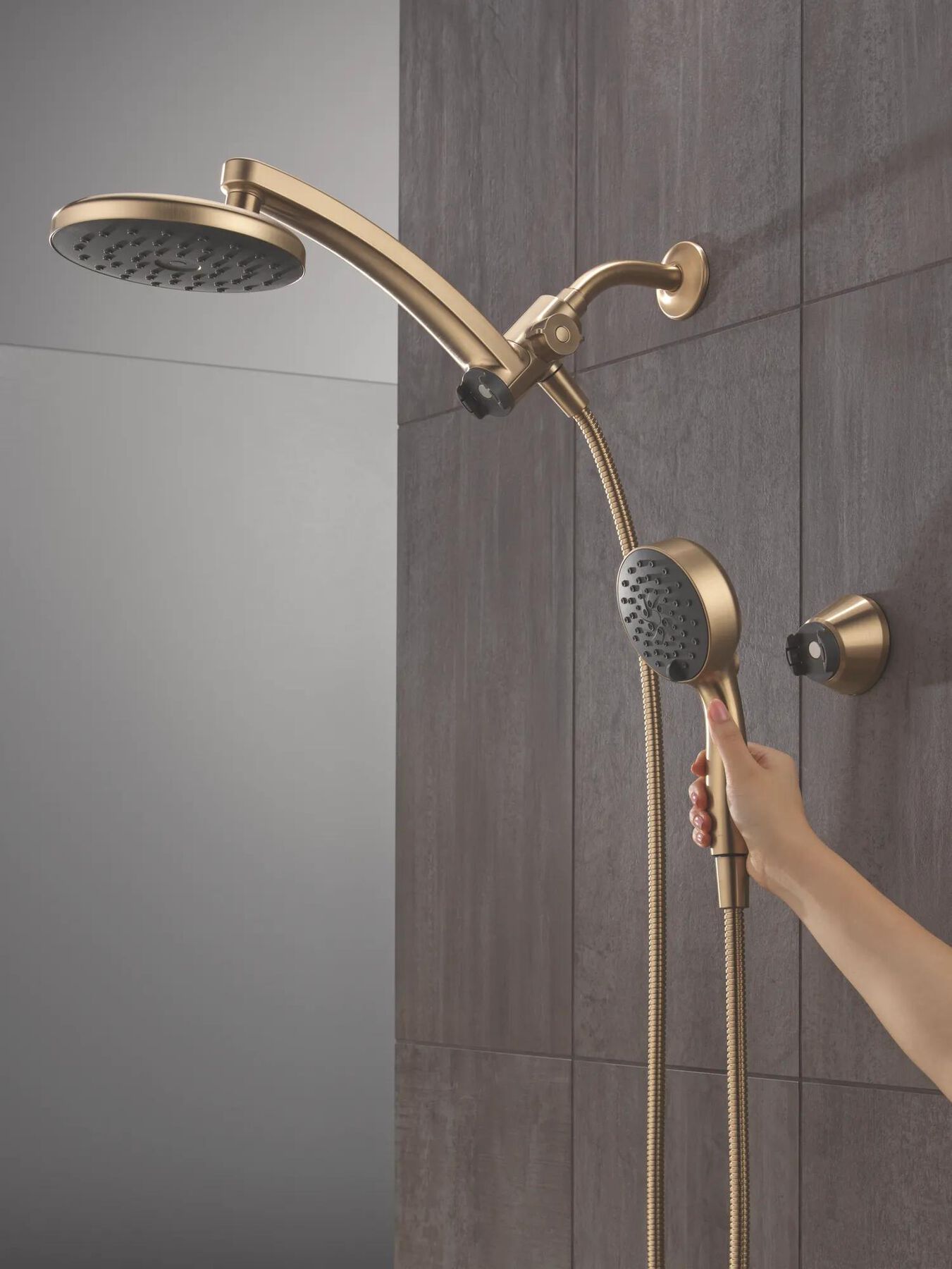 PivotPro&trade; 3-in-1 Combination Shower with TouchClean&reg; Spray Face