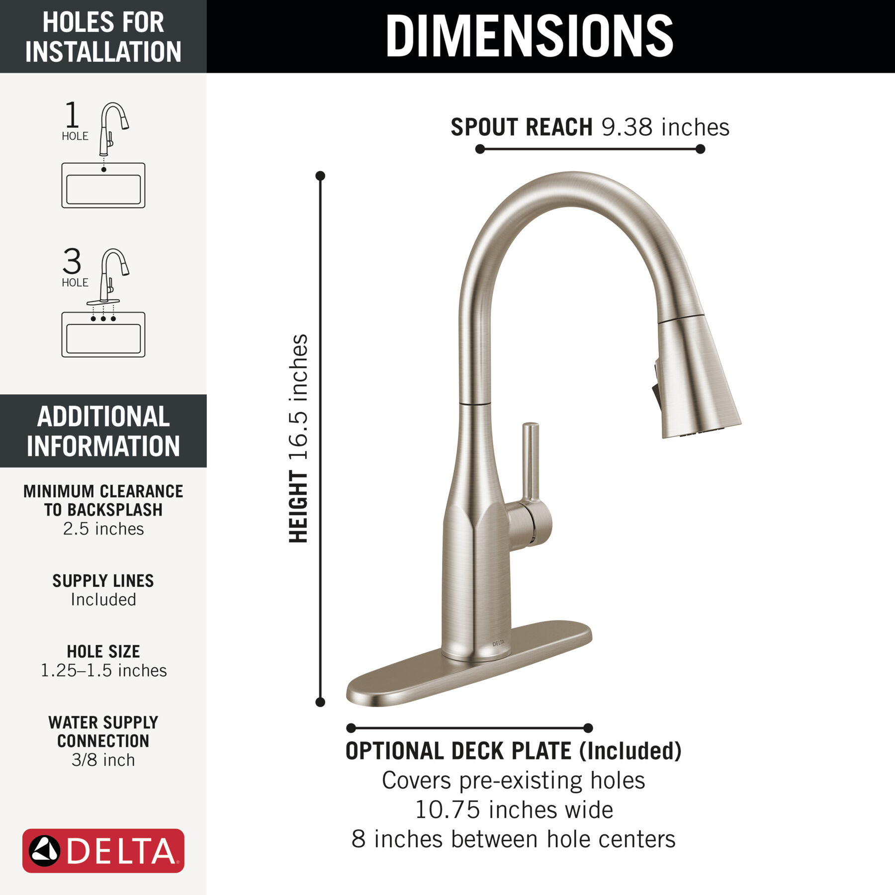 Single Handle Pull-Down Kitchen Faucet