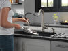 Single Handle Pull-Down Kitchen Faucet with Soap Dispenser and ShieldSpray Technology (Recertified)