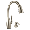 Single Handle Pull-Down Kitchen Faucet with Touch2O&reg; Technology and Soap Dispenser