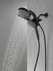 HydroRain&reg; 4-Setting Two-in-One Shower Head (Recertified)