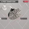 H<sub>2</sub>Okinetic&reg; 5-Setting Contemporary Raincan Shower Head