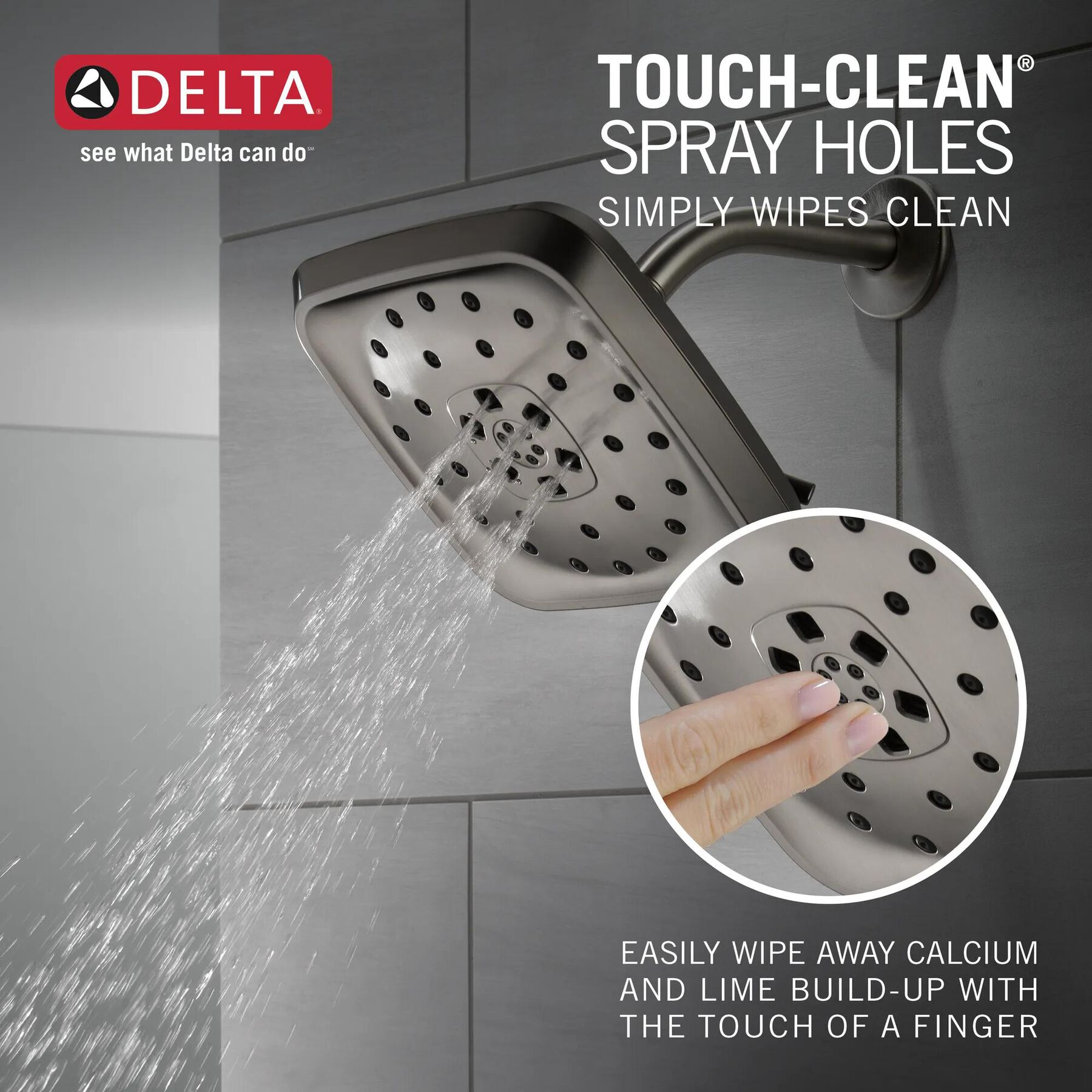 H2Okinetic&reg; 4-Setting Shower Head with Ultrasoak&reg;