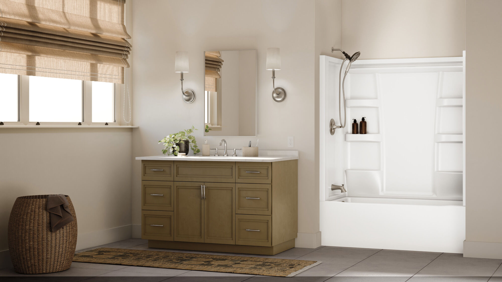 ProCrylic Bathtub 60 in. x 30 in. Left Drain in High Gloss White