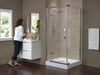36" x 36" Frameless Shower Enclosure