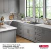 30&rdquo; Granite Composite Workstation Kitchen Sink Drop-In Top Mount Single Bowl with WorkFlow&trade; Ledge and Accessories in Dark Grey