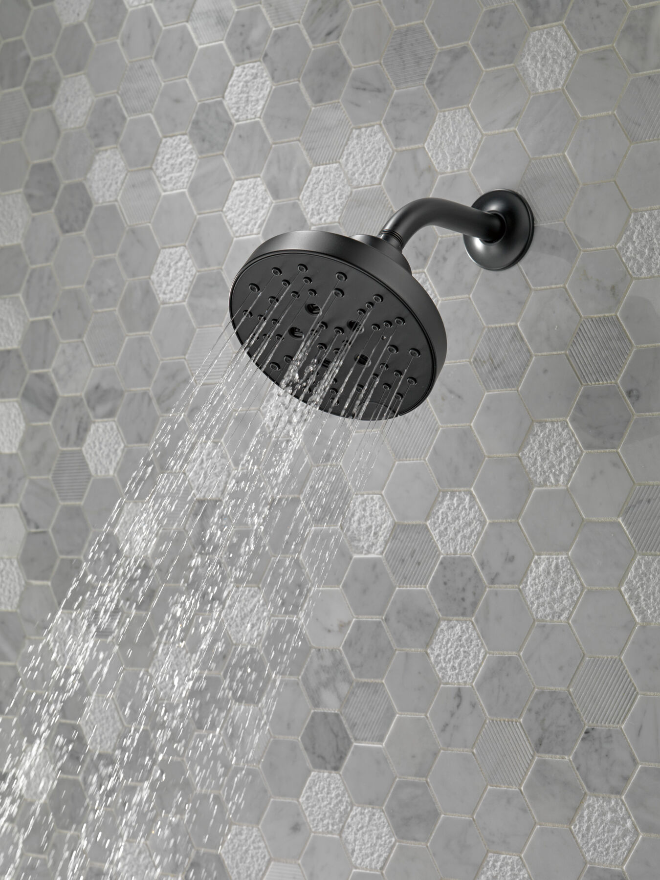 H<sub>2</sub>Okinetic&reg; 5-Setting Contemporary Raincan Shower Head (Recertified)
