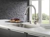Single Handle Pull-Down Kitchen Faucet with Soap Dispenser
