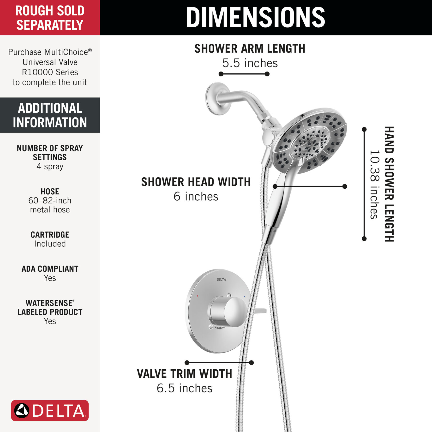 14S Shower Only with In2ition&reg; - PC (Recertified)
