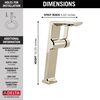 Single Handle Vessel Bathroom Faucet