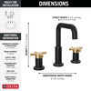 Widespread Lavatory Faucet with Shower Trim Bundle - 14 Series