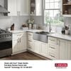 30&rdquo; Workstation Undermount&nbsp;Single Bowl&nbsp;16 Gauge Stainless Steel&nbsp;Farmhouse Apron Front Kitchen Sink&nbsp;with&nbsp;WorkFlow&trade; Ledge and Accessories
