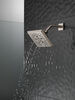 H<sub>2</sub>Okinetic&reg; 5-Setting Angular Modern Raincan Shower Head