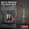 Single Handle Pull-Down Kitchen Faucet with Touch<sub>2</sub>O&reg; Technologyand Soap Dispenser (Recertified)
