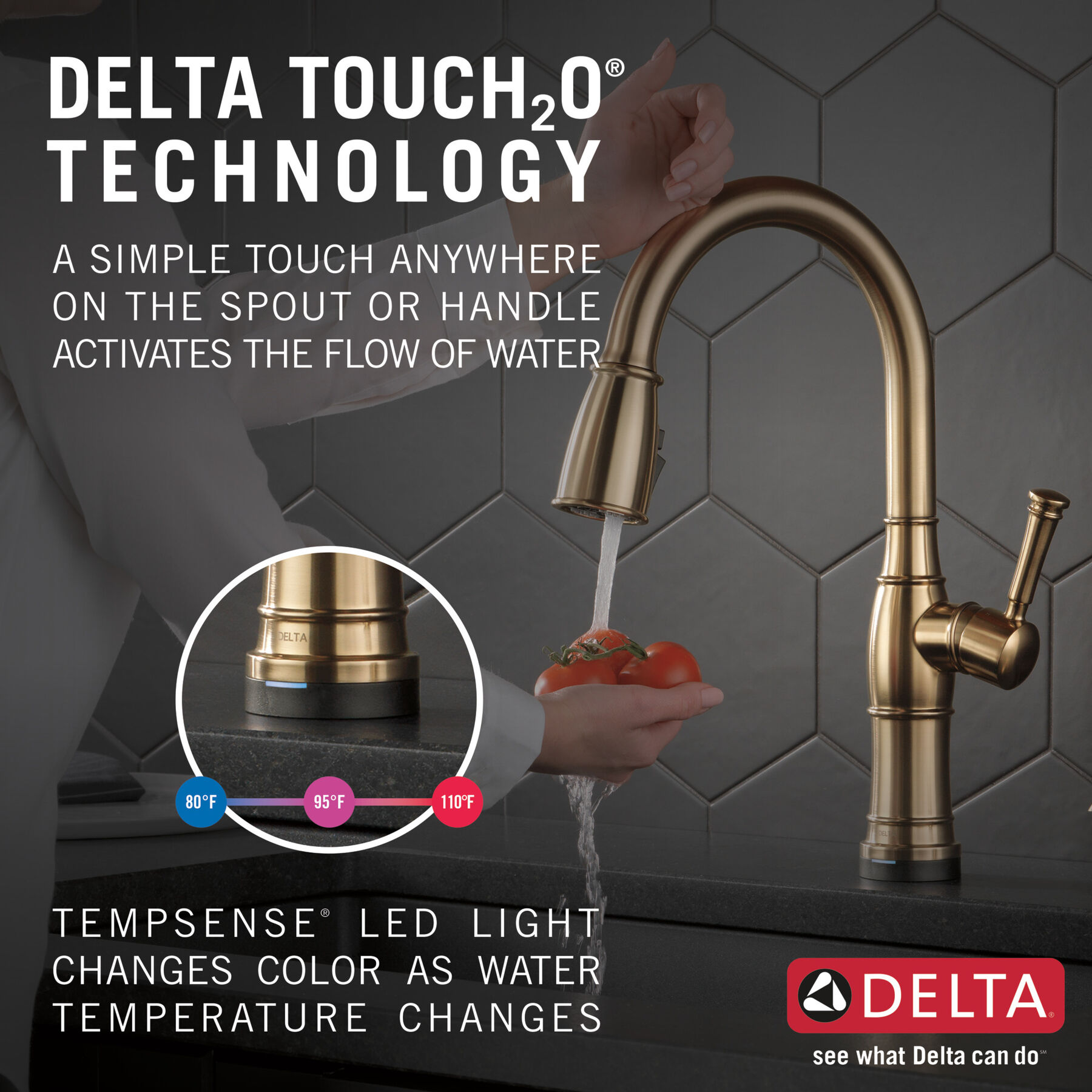 Single Handle Pull-Down Kitchen Faucet with Touch<sub>2</sub>O&reg; Technologyand Soap Dispenser (Recertified)