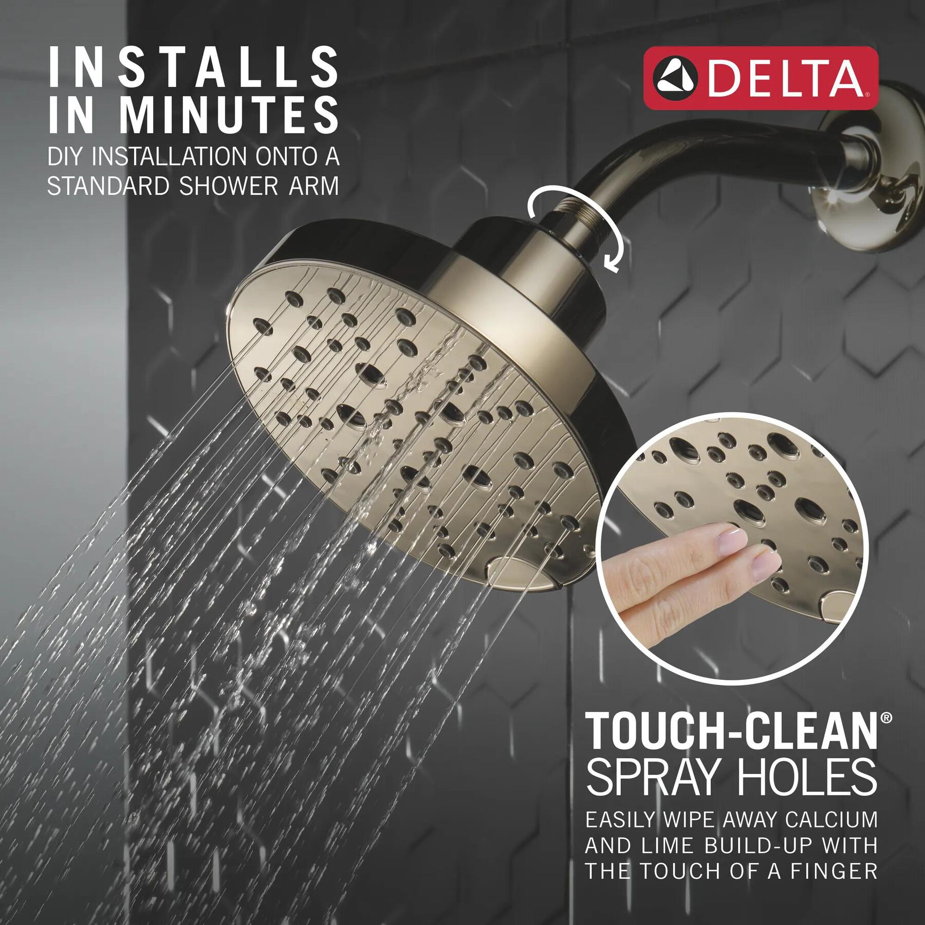 H2O Shower Head 1.75 GPM 5-Setting (Recertified)