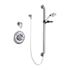 Universal Dual Shower Trim Diverter Hand Shower and Grab Bar