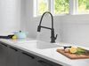 Single Handle Exposed Hose Kitchen Faucet With Touch2O Technology (Recertified)