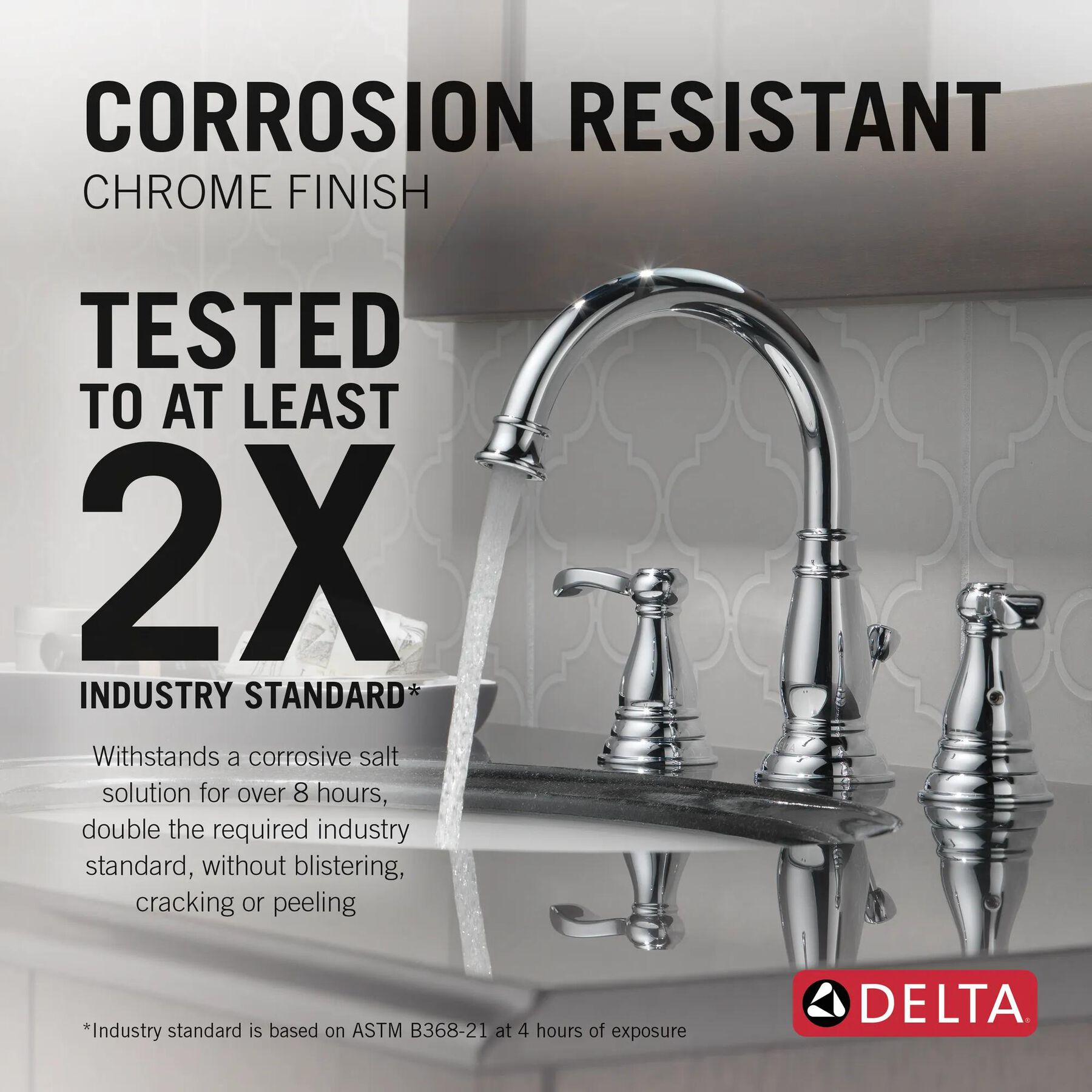 Two Handle Widespread Bathroom Faucet