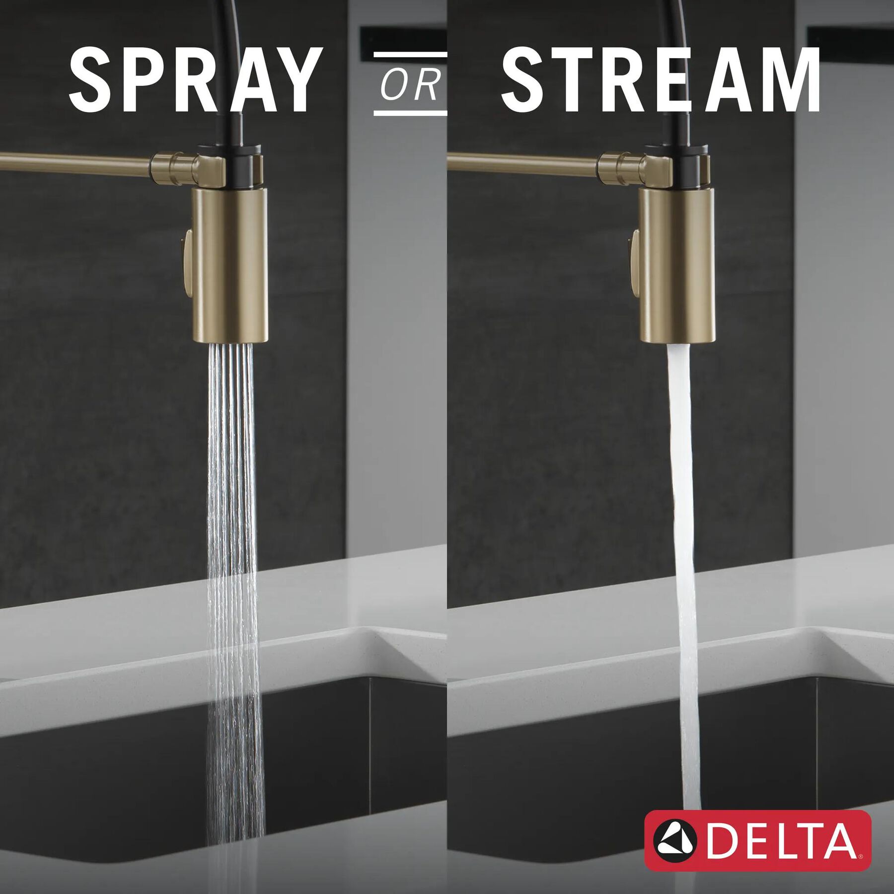 Single-Handle Pull-Down Spring Kitchen Faucet (Recertified)