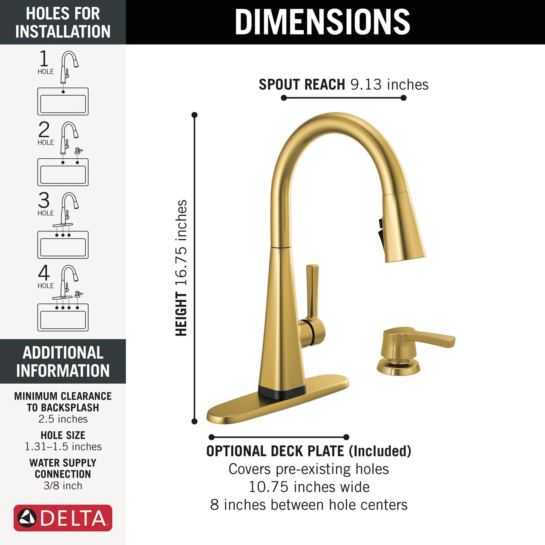 Touch2O Pull-Down Kitchen Faucet with Soap Dispenser Bundle