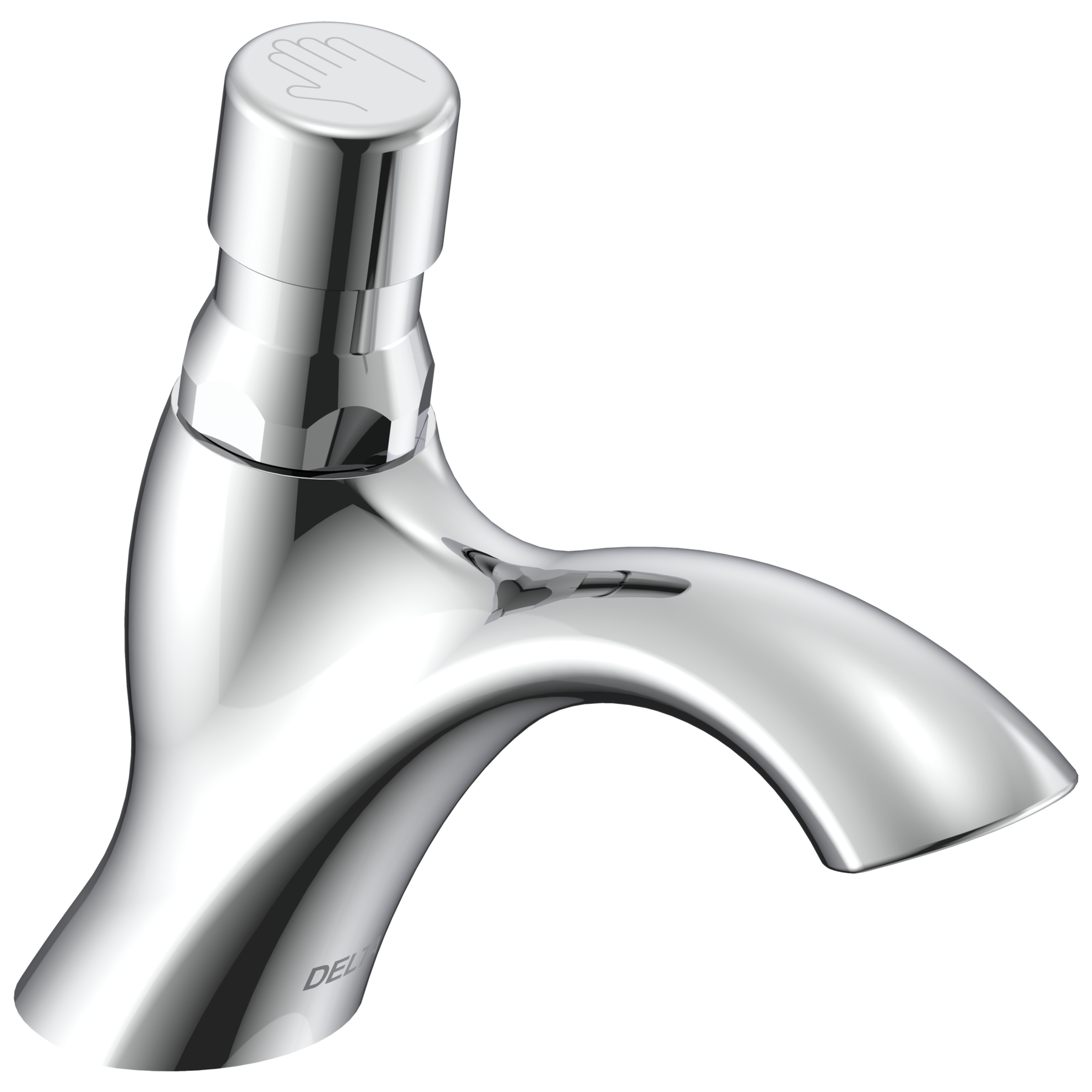 Single Hole Metering Slow-Close Bathroom Faucet