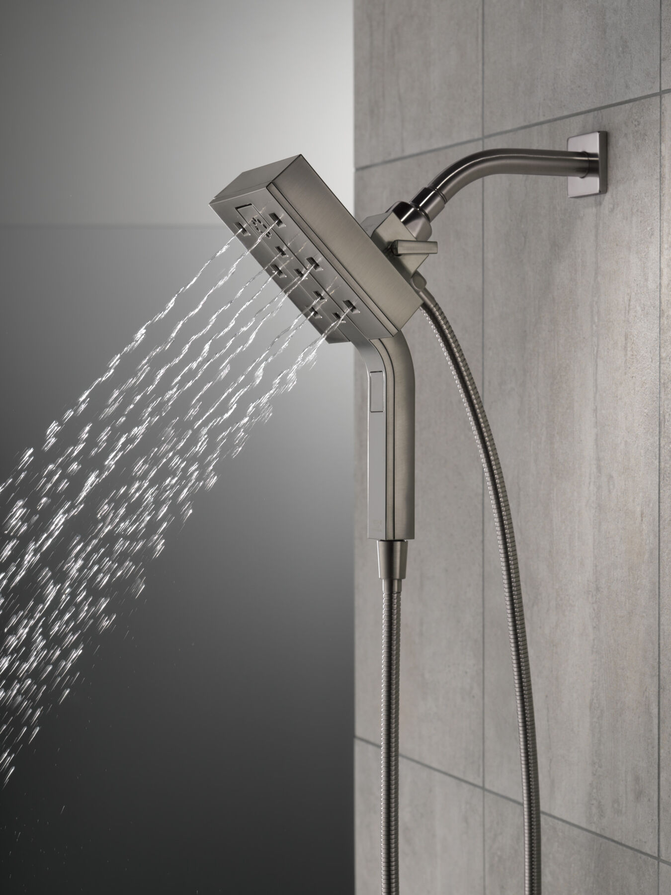 H<sub>2</sub>Okinetic&reg; In2ition&reg; 4-Setting Two-in-One Shower