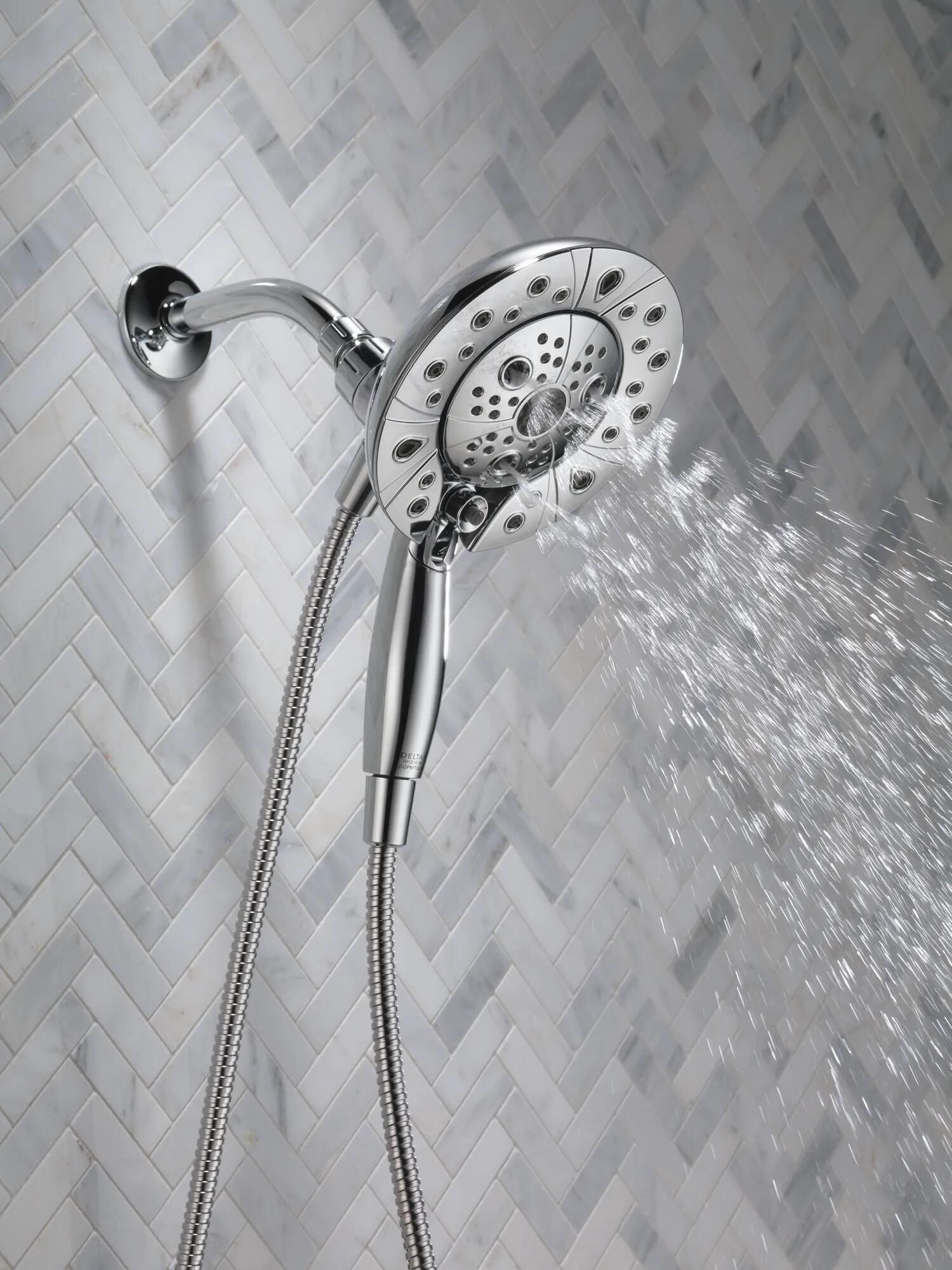 T−FAL FV4670J0 H2Okinetic® In2ition® 5-Setting Two-in-One Shower in Chrome 75589