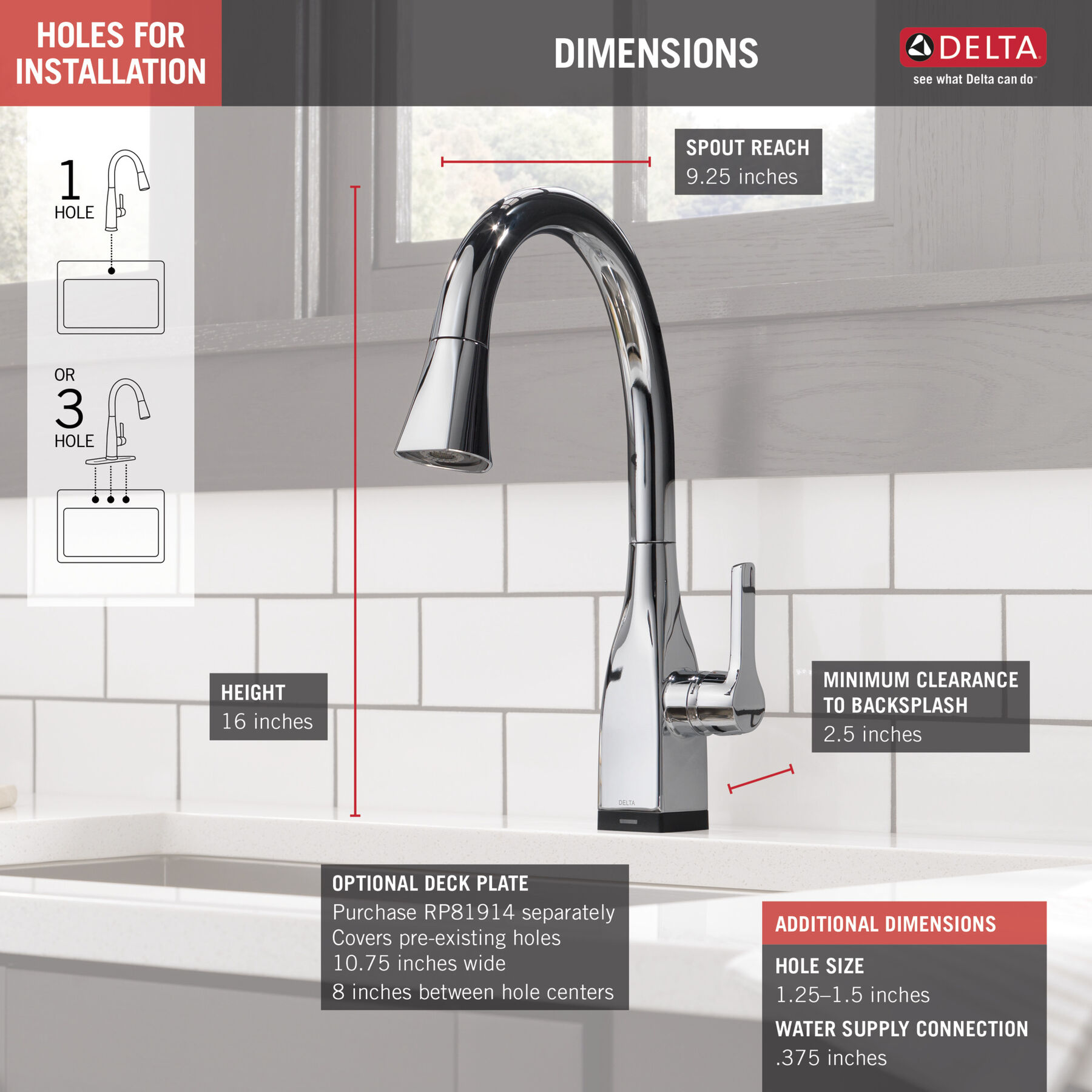 Single Handle Pull-Down Kitchen Faucet with Touch<sub>2</sub>O&reg; and ShieldSpray&reg; Technologies (Recertified)