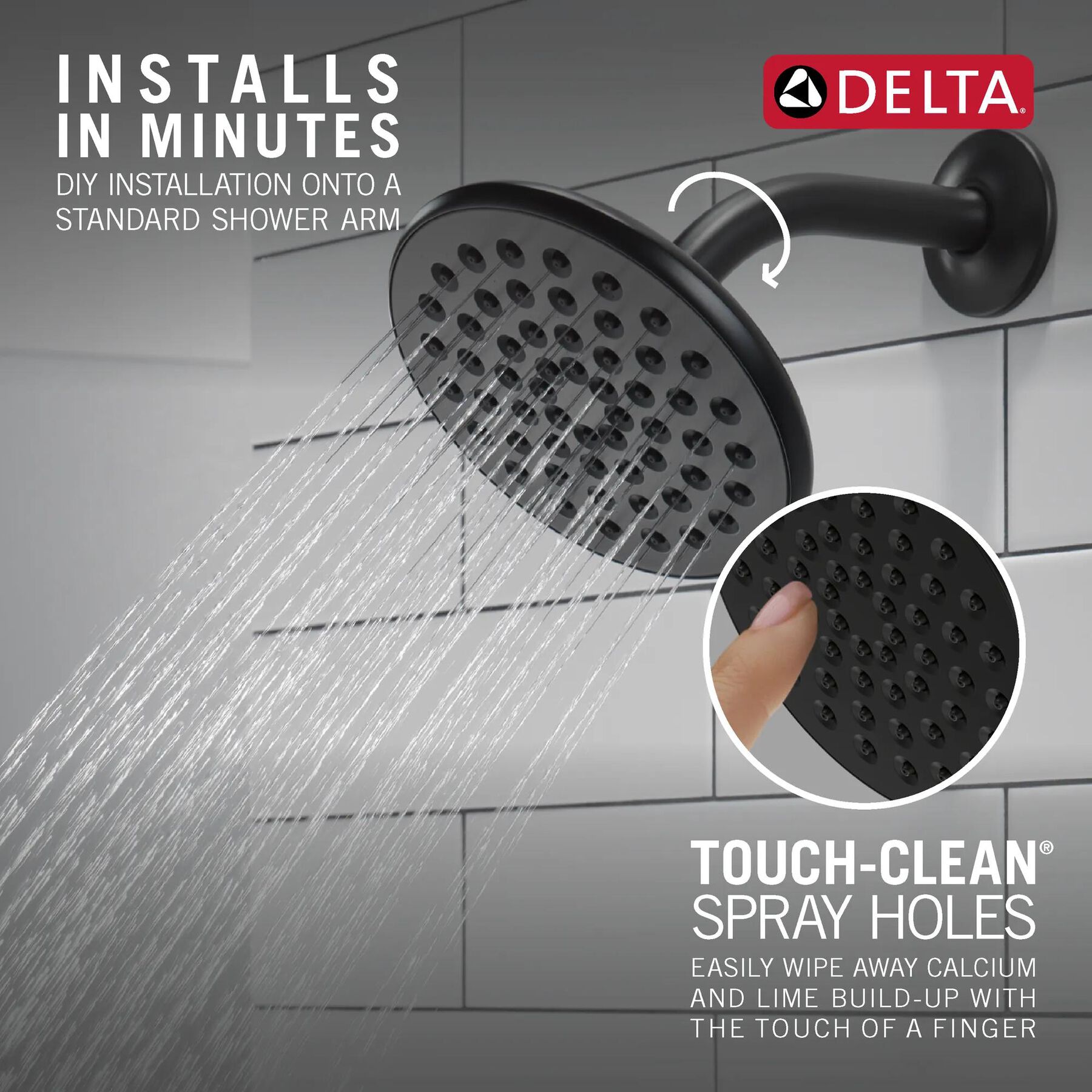Single-Setting Raincan Shower Head