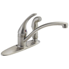Single Handle Kitchen Faucet with Integral Spray (Recertified)