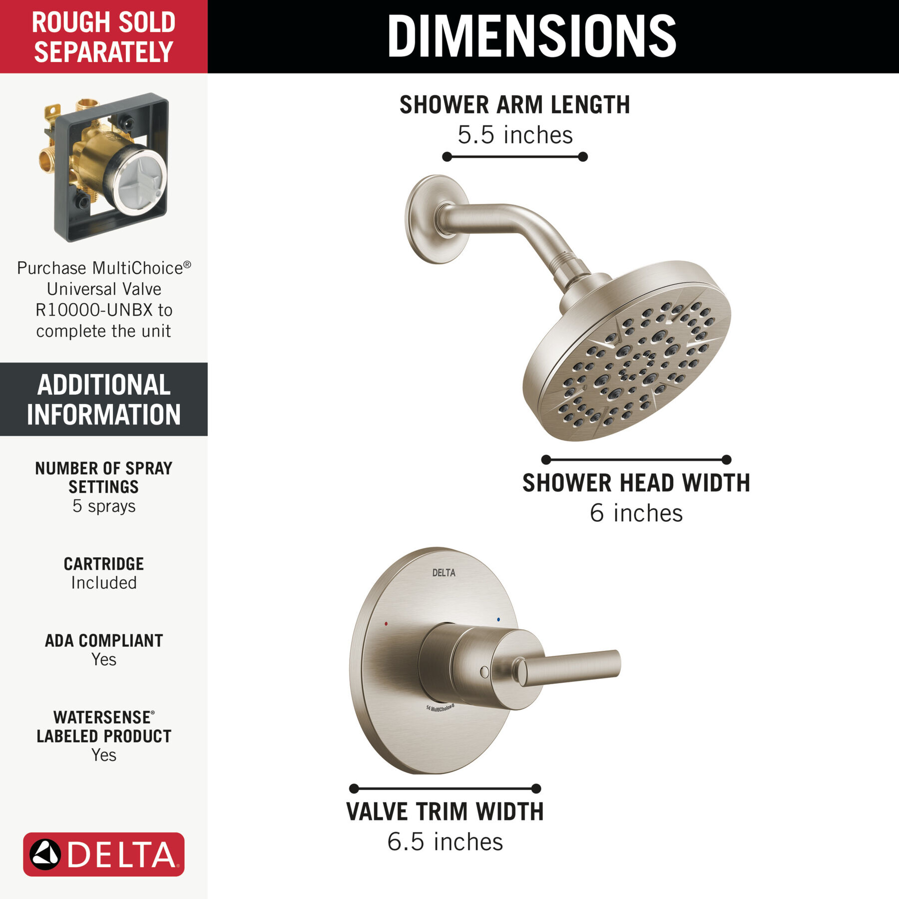 Monitor&nbsp;14 Series Shower Trim