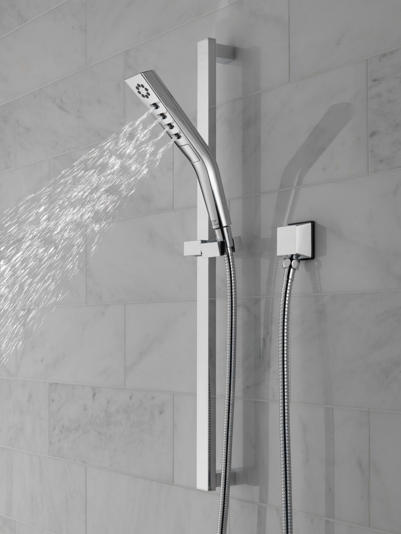 H<sub>2</sub>Okinetic&reg; 3-Setting Slide Bar Hand Shower