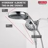 HydroRain&reg; H2Okinetic&reg; 5-Setting Two-in-One Shower Head (Recertified)