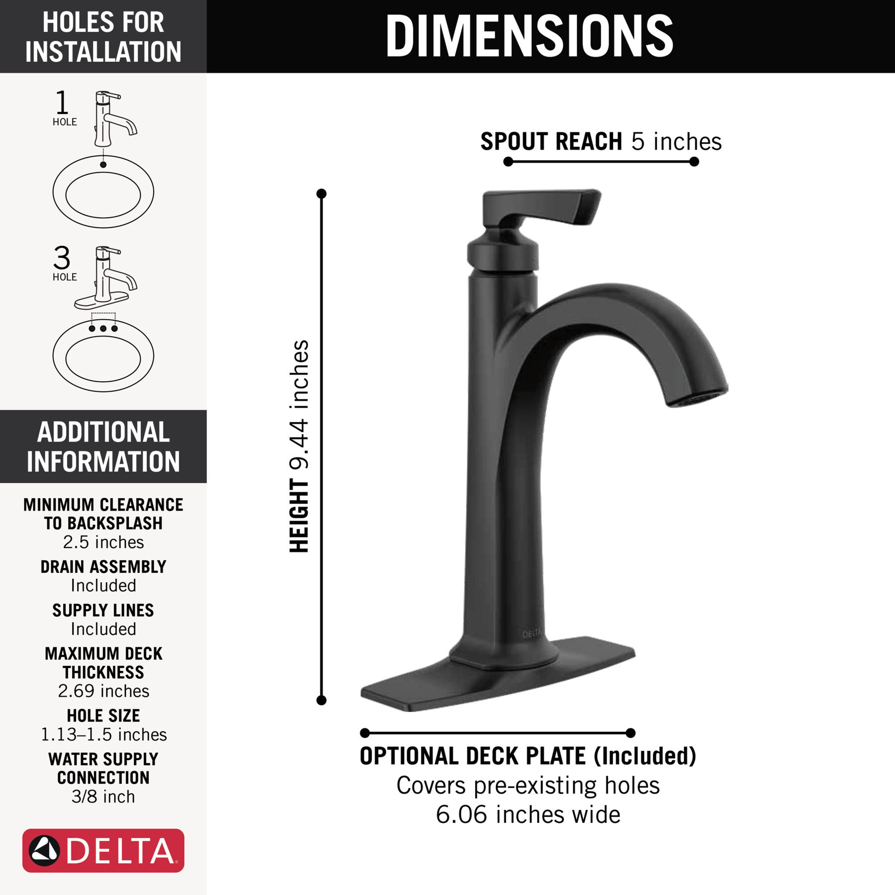 Single Handle Bathroom Faucet