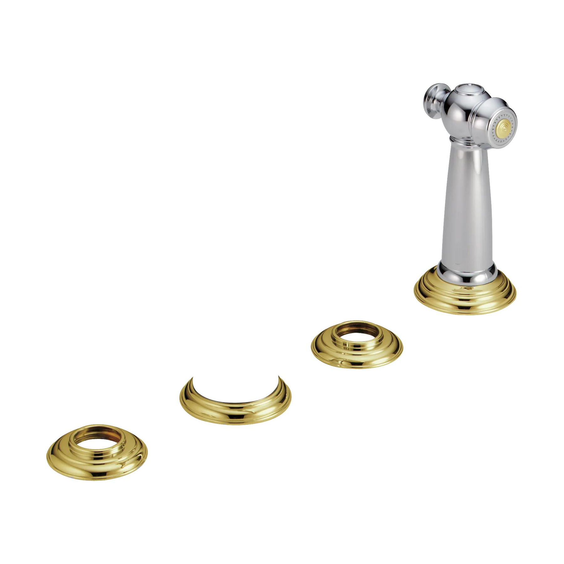 Two Handle Kitchen Faucet with Spray