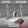 Single Handle Pull-Down Kitchen Faucet with Soap Dispenser and ShieldSpray Technology