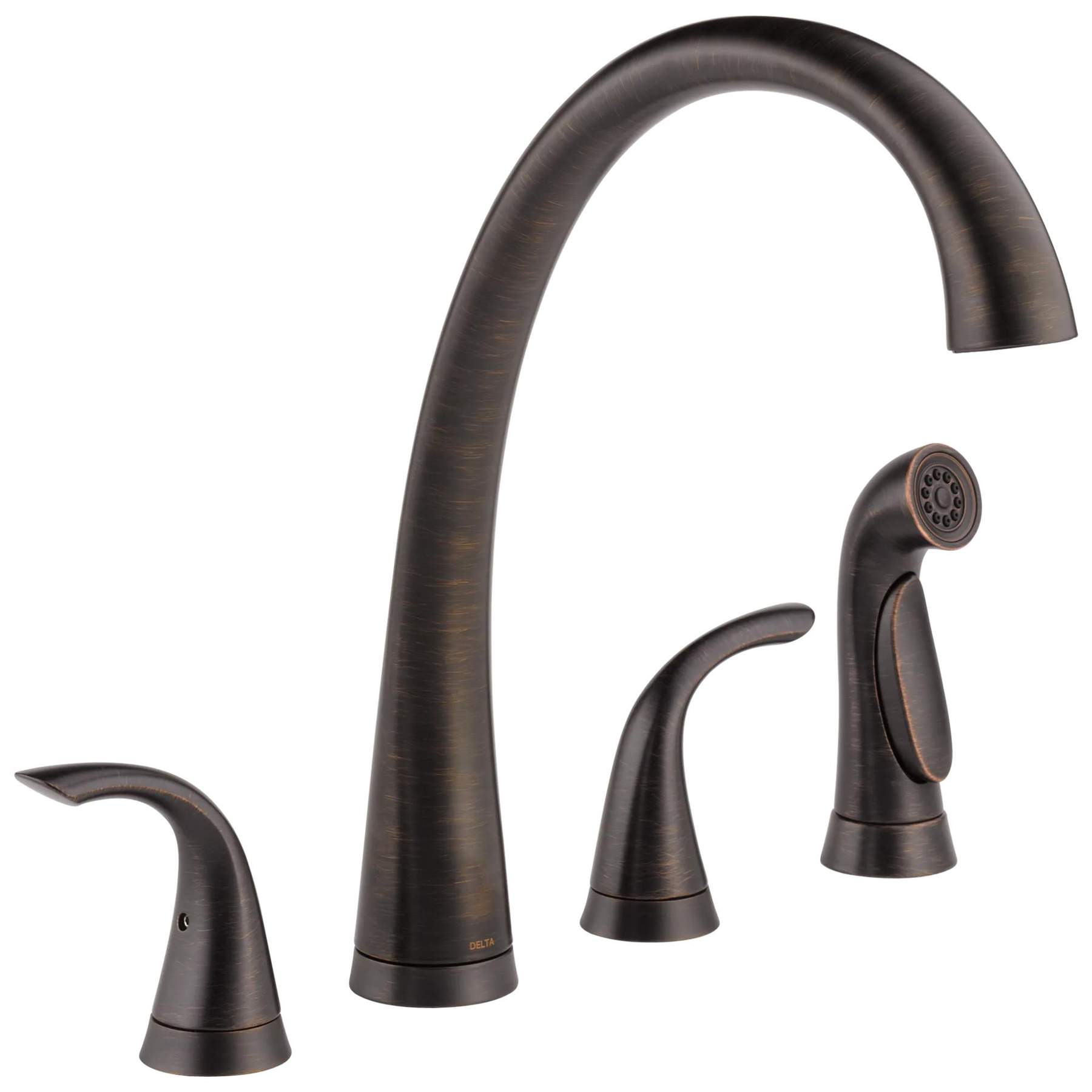 Two Handle Widespread Kitchen Faucet with Spray