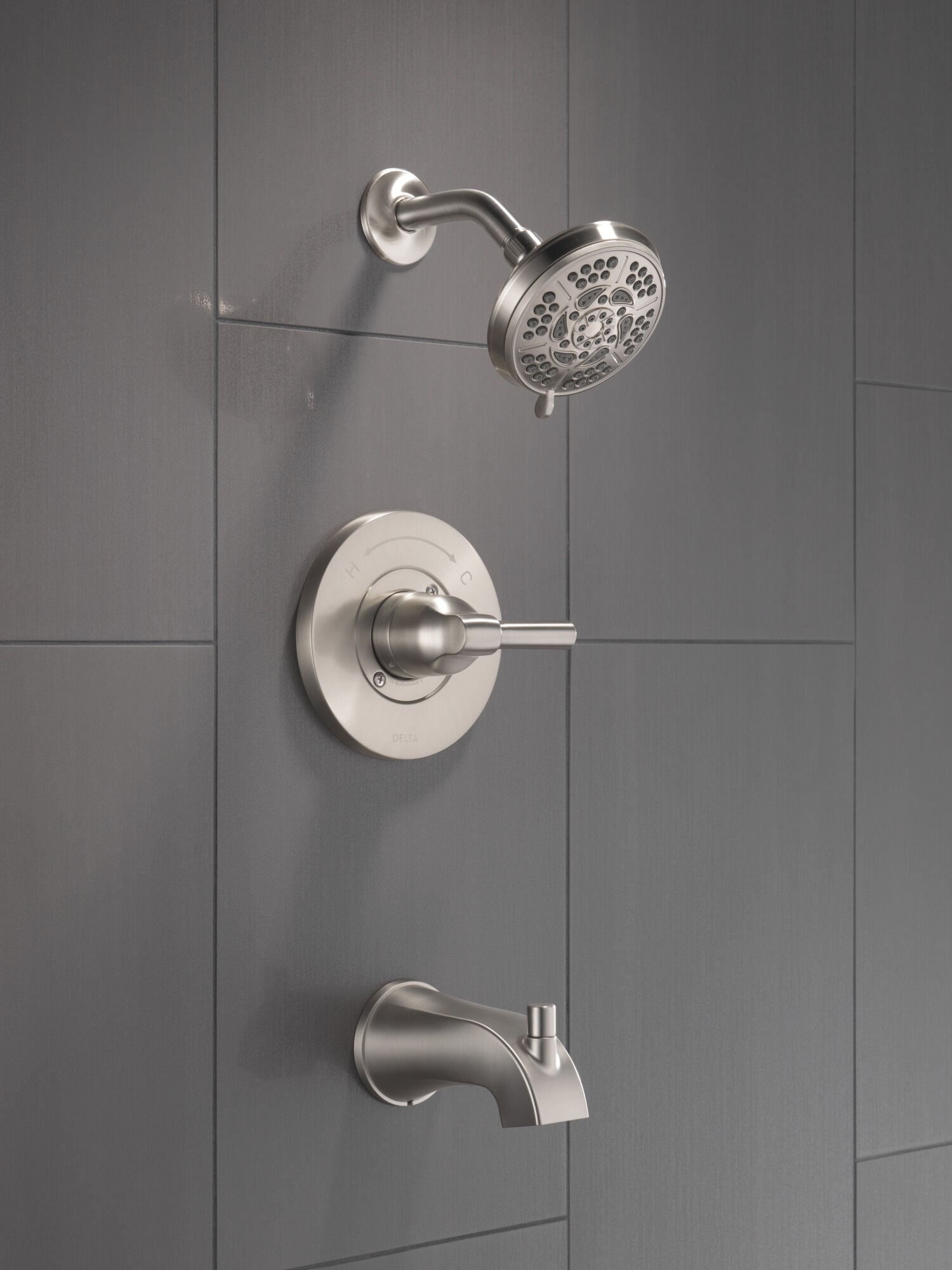 maruwai.floor② Monitor® 14 Series Tub & Shower Trim in Spotshield Brushed Nickel