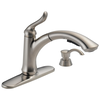Single Handle Pull-Out Kitchen Faucet with Soap Dispenser