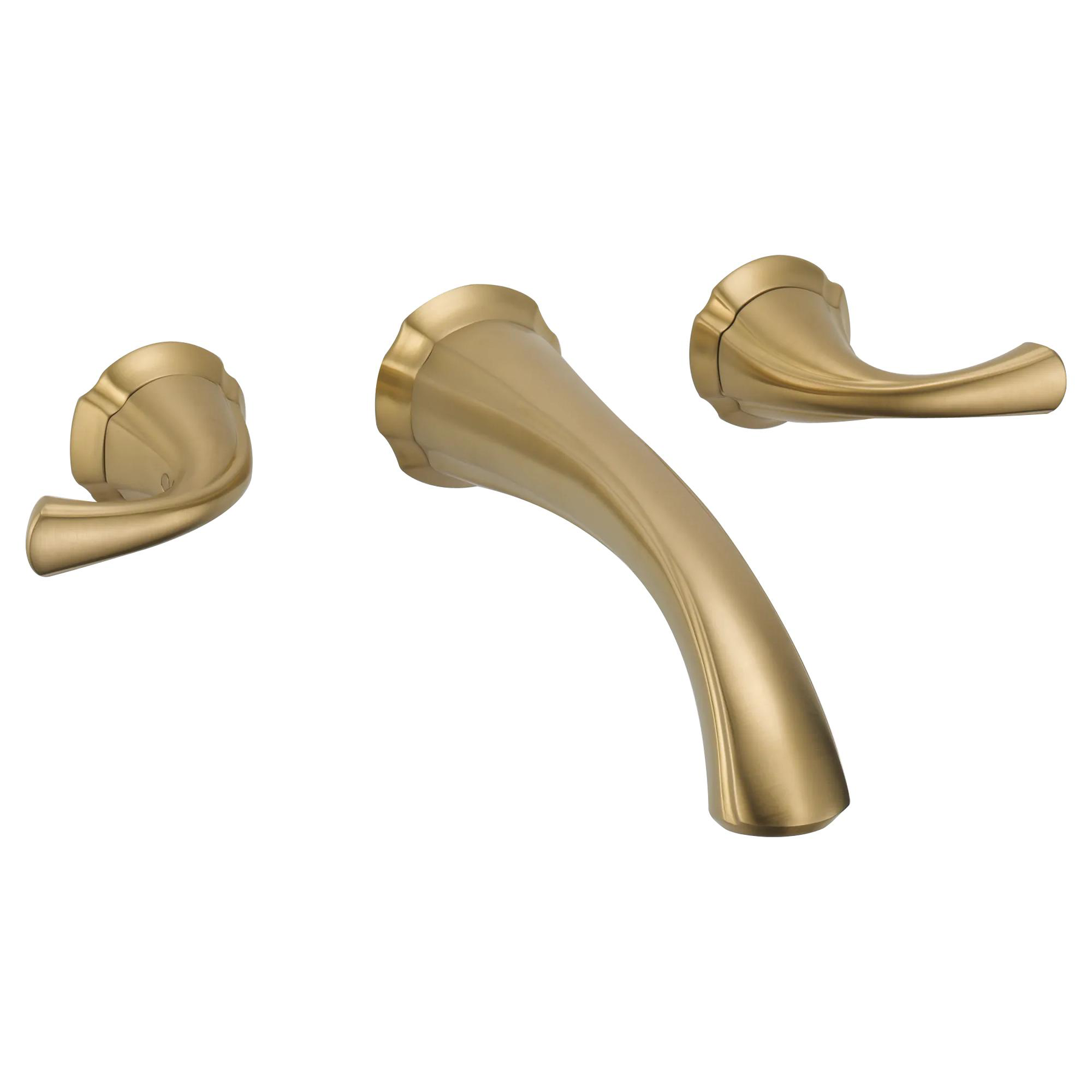 Two Handle Wall Mount Bathroom Faucet