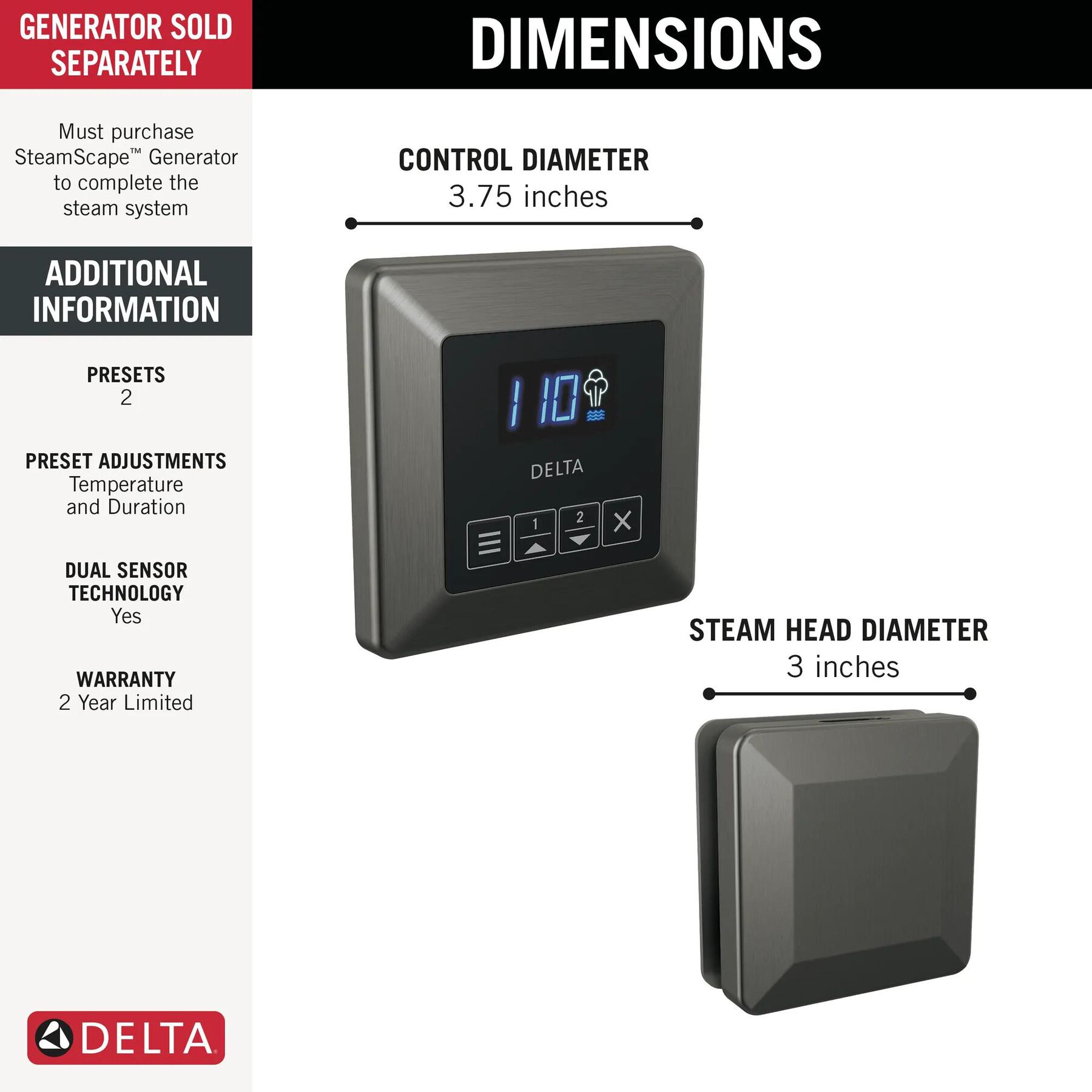 Square Steam Package