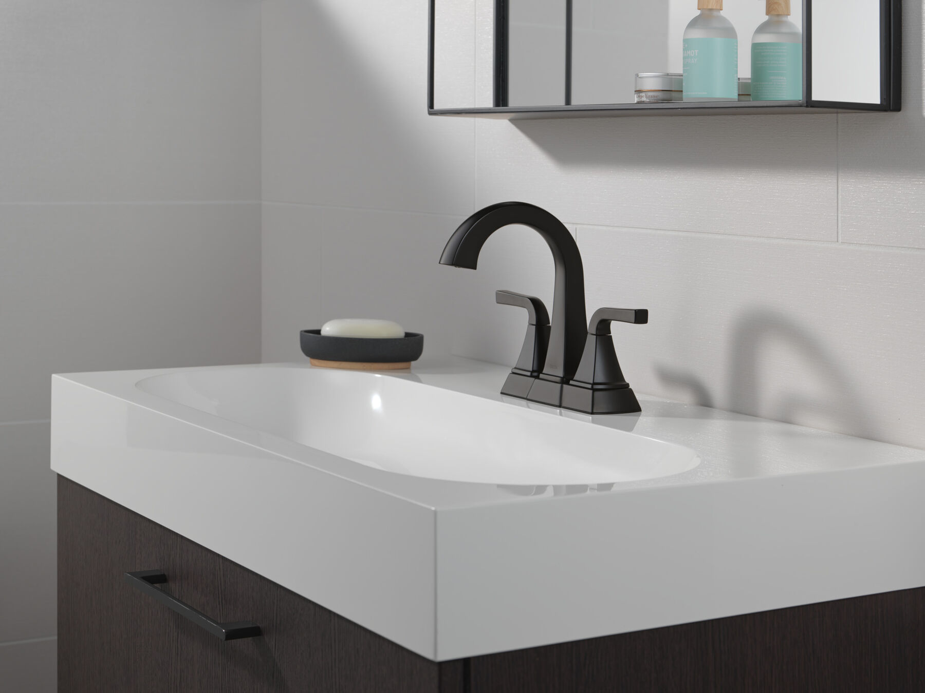 Two Handle Centerset Bathroom Faucet