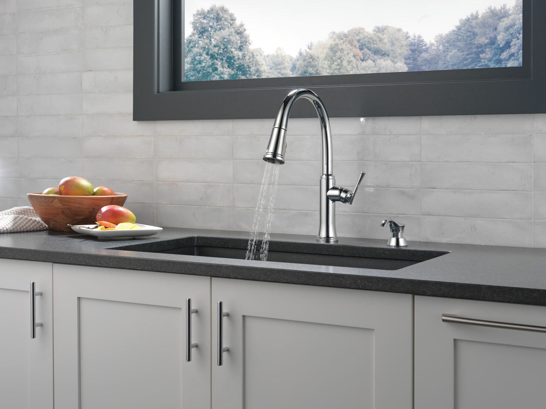 Pull-Down Kitchen Faucet w/Soap Disp (Recertified)