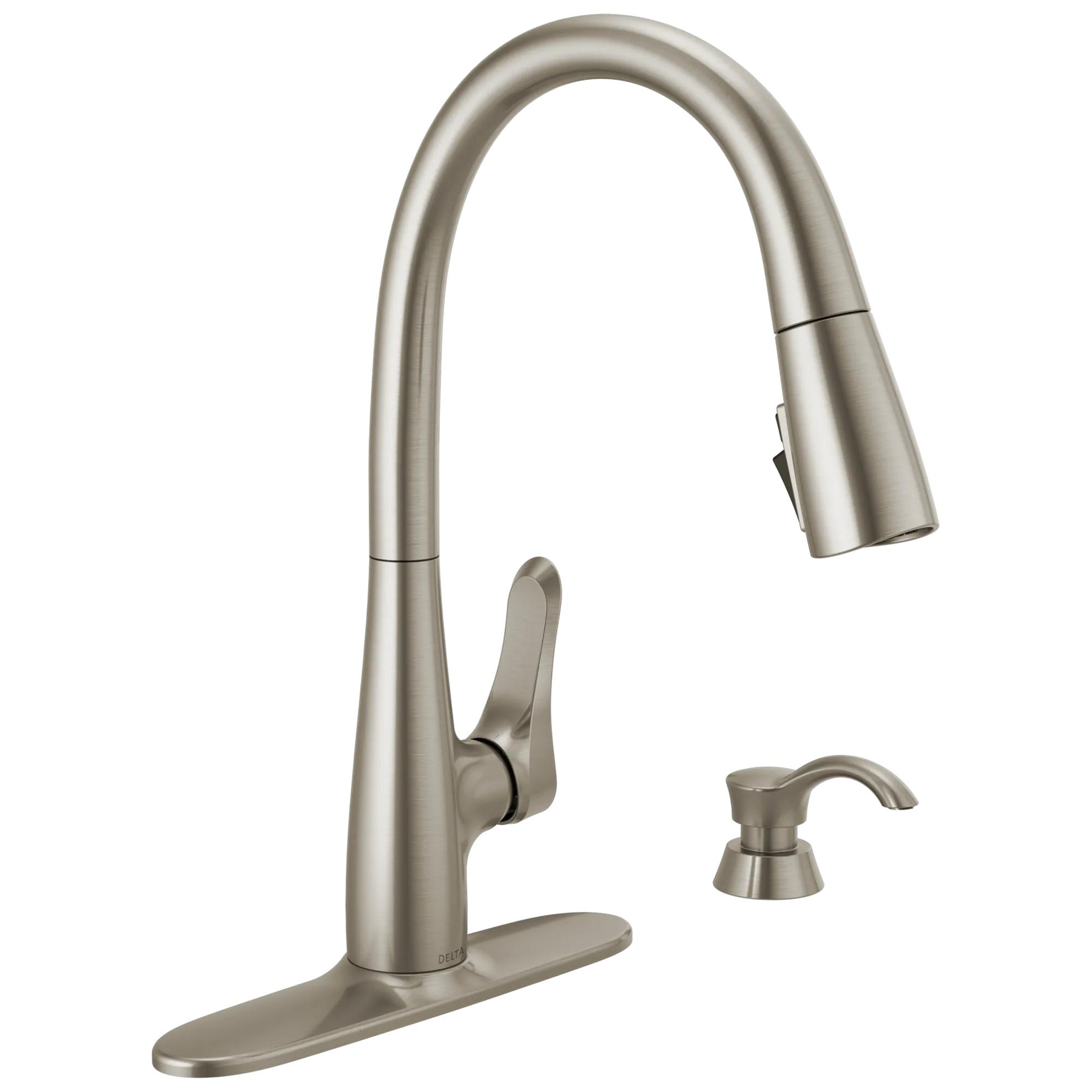 Single Handle Pull-Down Kitchen Faucet with ShieldSpray (Recertified)