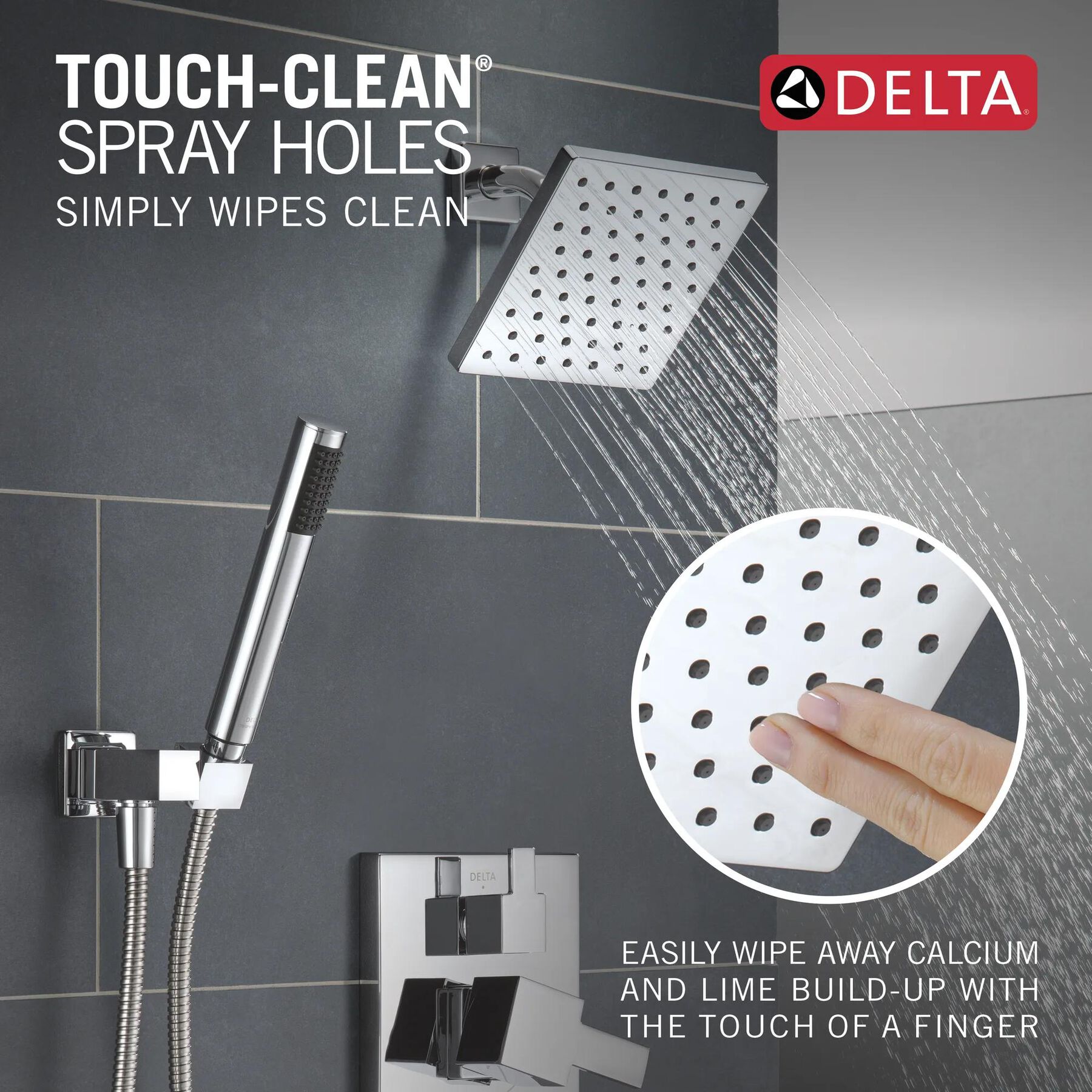 14S Shower Trim w Fixed Head & Hand Shower