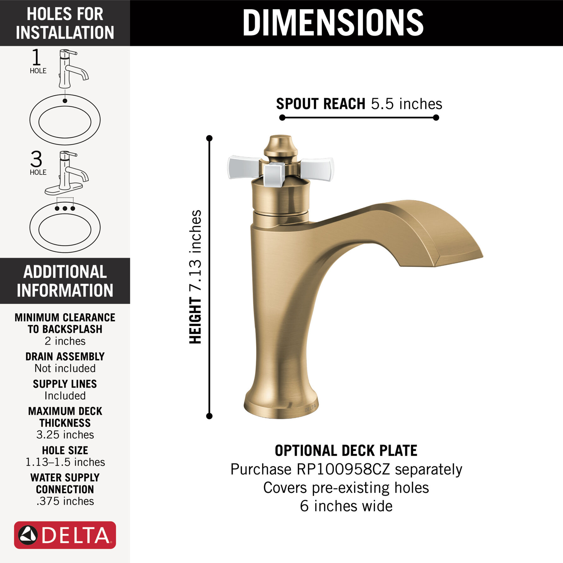 Single Handle Bathroom Faucet