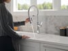 Single Handle Pull-Down Kitchen Faucet With Spring Spout