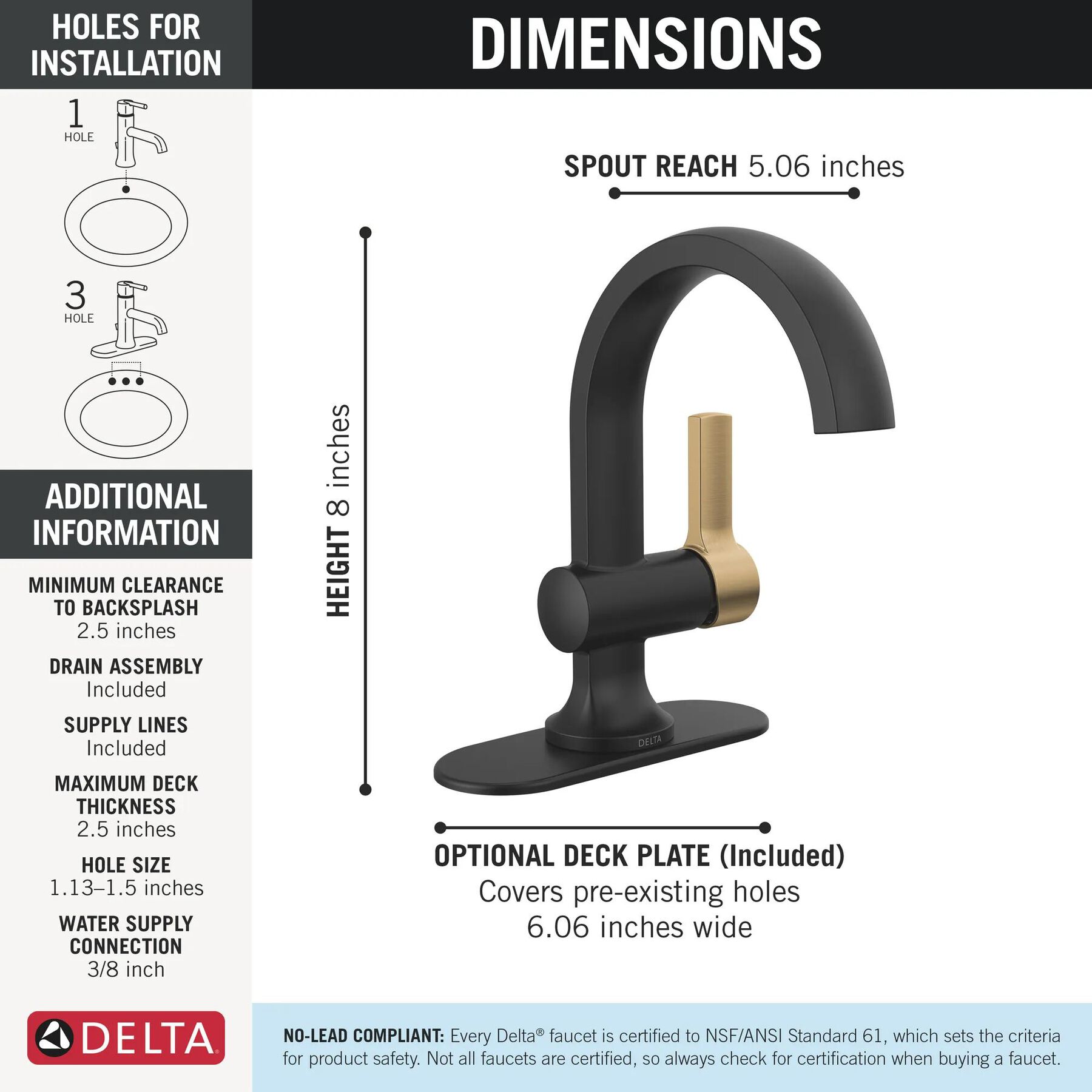 Single Handle Bathroom Faucet